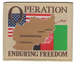 OPERATION ENDURING FREEDOM AFGHANISTAN OEF FLAG PATCH  