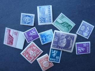 SWEDEN/NORWAY MINT NEVER HINGED EARLY STAMP ASSORTED STAMP COLLECTION 