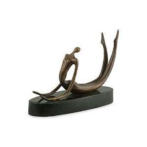  NOVICA Bronze sculpture, Yoga Cobra Pose Home & Kitchen