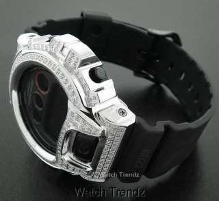 Iced Out Casio G Shock DW6900MS 1 Diamond Simulation  