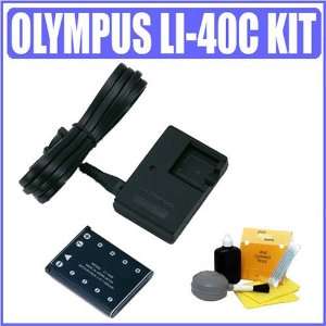  Olmypus Li 40C Replacement Battery Charger + Accessory Kit 