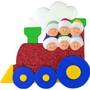  4304 Train Family : 6 Heads Personalized Christmas Holiday 