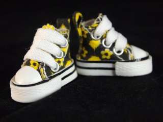 093 Black & Yellow Flowery Sneakers Blythe 1/6 Pullip  
