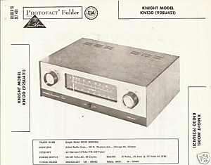   KN 130 (92SU421) AM FM Tuner Sams Photofact Repair Manual  