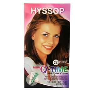    Hyssop Q Time Hair Color Cream 3S Light Yellowish Brown: Beauty
