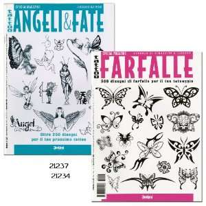   Angeli & Fate Angels & Fairies and Tattoo Farfalle Butterflies Books