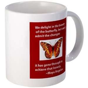  Maya Angelou   Butterfly Butterfly Mug by  