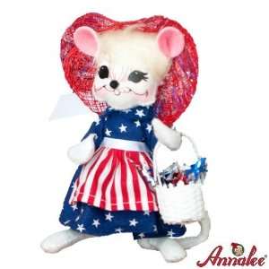  Annalee Dolls Patriotic Girl Mouse: Home & Kitchen
