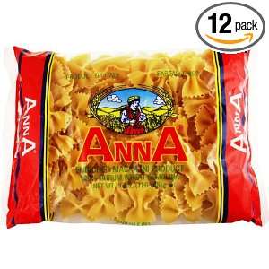Anna Farfalle #93, 1 Pound Bags (Pack of 12)  Grocery 