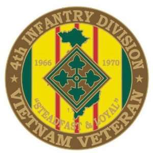  4th Infantry Division Vietnam Veteran Pin: Everything Else