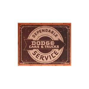  Dodge Dependable Service Metal Sign 