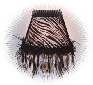   White Stripes ZEBRA Fabric Designer NIGHT LIGHT Beaded Eyelash Trim