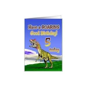  Dinosaur roaring card for a 5 year old Card Toys & Games