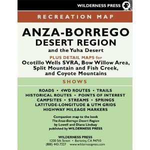  MAP Anza Borrego Desert Region [Map]: Diana Lindsay: Books