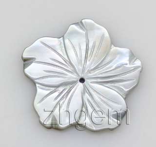 wholesale 20pcs carven natural shell flower 23*23 mm  