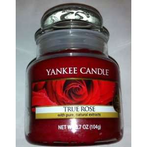  Yankee Candle True Rose Small Jar: Kitchen & Dining