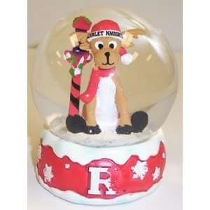  Rutgers Scarlett Knights NCAA Holiday Snow Globe: Sports 