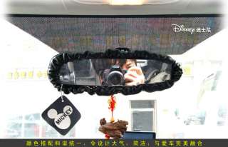 Mickey 3pcs Set Hand Brake+Rear Mirror+Shift Knob Cover  