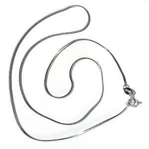  Snake Rope Link Chain Silver Necklace: Jewelry