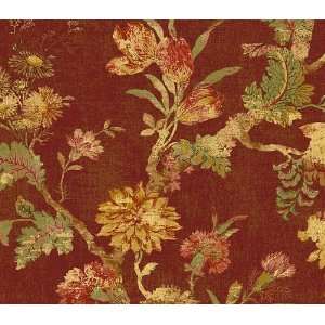  Burgundy Floral Trail Wallpaper TB52801