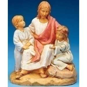   Jesus With Children Religious Figurines #53512: Home & Kitchen