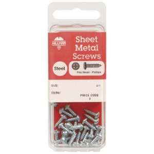   Hillman Zinc Plated Steel Sheet Metal Screws (5412): Home Improvement