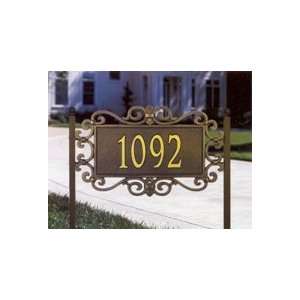   Two Line Mears Fretwork   Estate Wall Plaque (5521)