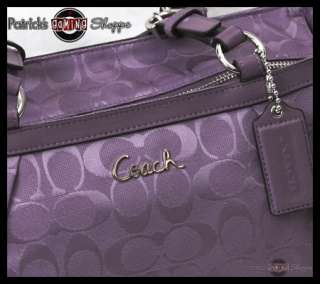 BNWT COACH SIGNATURE GALLERY EAST WEST TOTE 17726 VIOLET PURPLE PURSE 