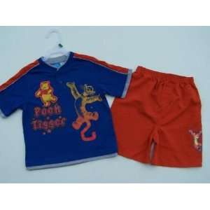   Disney Pooh & Tigger   Boys Summer Outfit   Size 5T 