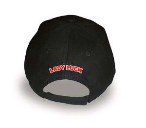 LADY LUCK HOT ROD BLACK BASEBALL CAP/HAT  
