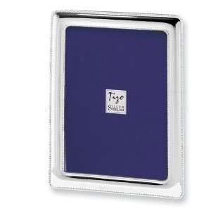  Sterling Silver Beaded 5x5 Photo Frame: Jewelry
