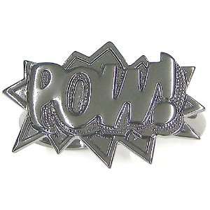  POW Ring Two Finger Hip Hop Style Gunmetal Jewelry