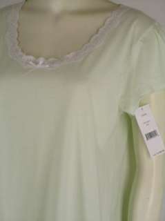 Carole Hochman Green Cotton Light s/s Nightgown nwt NEW 716273422523 