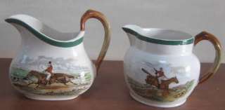 SPODE CHINA LOT THE HUNT CREAMER SMALL PITCHER GRAVY TAKING THE LEAD 
