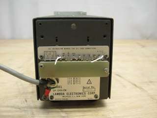 Lambda LH 124A FM Regulated Power Supply LH124AFM  