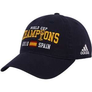 adidas Spain Navy Blue 2010 World Cup Champions Adjustable Hat  