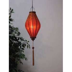  33 Silk And Bamboo Chinese Lantern   Sun Oval Kitchen 