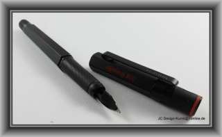 Rotring 600 Old Style black Fountain Pen, M Nib, used top condition 