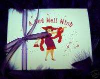 Red Hat Hi Society get well note cards w/ envelopes  