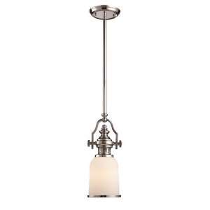 Landmark 66112 1 Chadwick 1 Light 16 1/2 Inch Pendant, Polished Nickel 