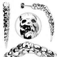 1Pc 14g Skull Head Long claw Lip Labret Body Jewelry  