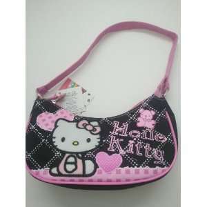  Hello Kitty Kids Mini Purse Hand Bag / Hobo Bag   BLACK 