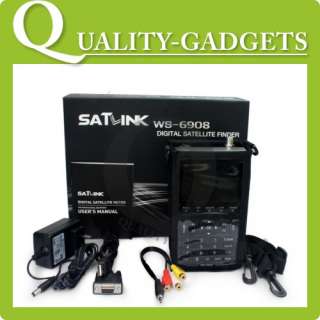 New 3.5 Color LCD Satellite Sat Finder Signal Meter TV 13/18V + Car 