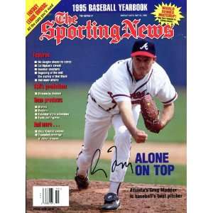   Greg Maddux Autographed 1995 Sporting News Magazine