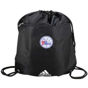  adidas Philadelphia 76ers Black NBA Logo Gym Sack: Sports 