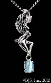 Vixen Fairy Necklace with Gemstone, Fairy Jewelry, Fairy Pendant, Made 