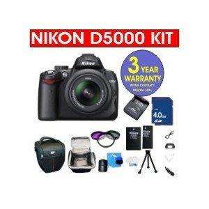 REFURBISHED Nikon D5000 Kit with 18 55mm Lens + EXTENDED WARRANTY 