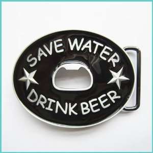 Beer Advert Drink beer,save water Belt Buckle OC 017 