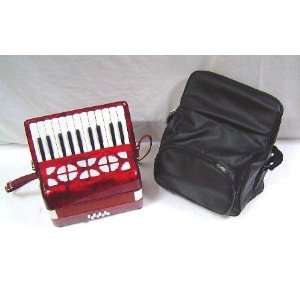  Crystalcello AD200RD 22 Key 8 Bass Piano Accordion with 