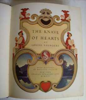 1925 KNAVE OF HEARTS  MAXFIELD PARRISH 1ST EDITION hardbound edition 